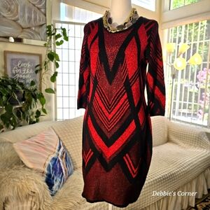 Red Black Mini Dress